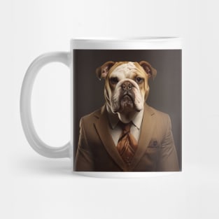 Bulldog Dog in Suit Mug